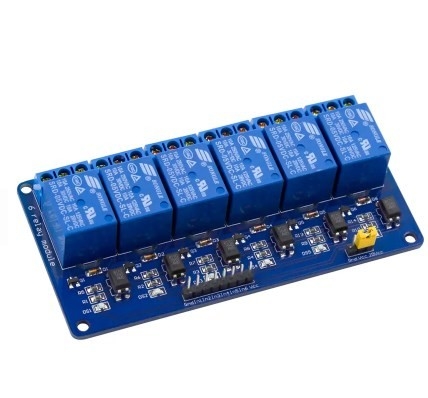 6 Channel Relay Module Board DC 5V Relay Module Relay Expansion Board With Optocoupler AA027